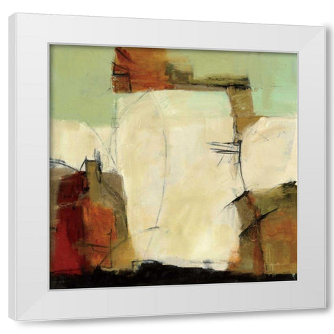Study No. 124 White Modern Wood Framed Art Print by Anderson, CJ