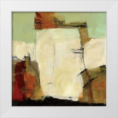 Study No. 124 White Modern Wood Framed Art Print by Anderson, CJ