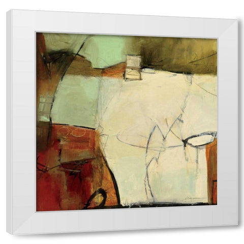 Study No. 126 White Modern Wood Framed Art Print by Anderson, CJ