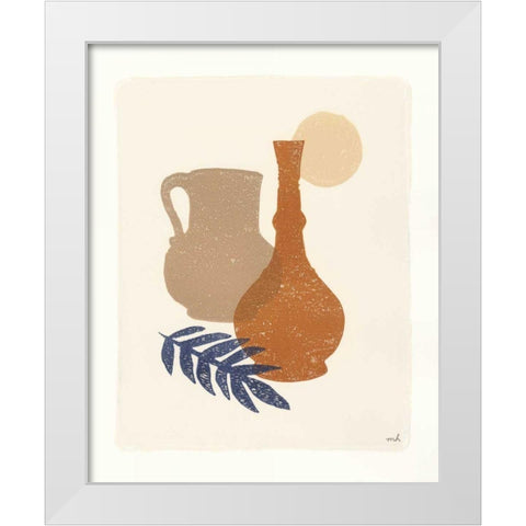 Oasis II White Modern Wood Framed Art Print by Hershey, Moira