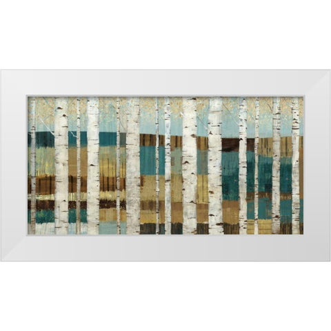 Shimmering Valley White Modern Wood Framed Art Print by Wild Apple Portfolio
