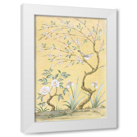 Spring Mural I White Modern Wood Framed Art Print by Purinton, Julia