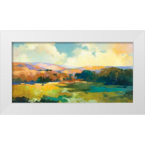 Daybreak Valley White Modern Wood Framed Art Print by Purinton, Julia