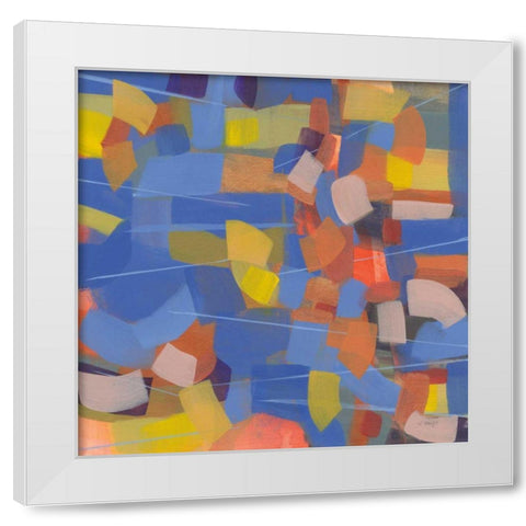Intensity White Modern Wood Framed Art Print by Maye, Jo
