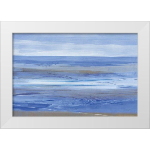 Summer Morning White Modern Wood Framed Art Print by Maye, Jo