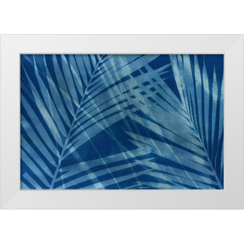 Cyanotype Tropical VIII White Modern Wood Framed Art Print by Green, Nancy