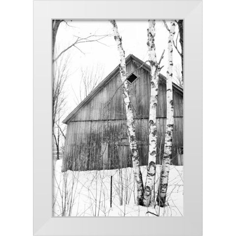 The Diamond Window White Modern Wood Framed Art Print by Aledanda