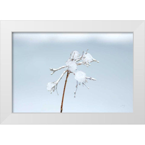 Diamonds in Winter I White Modern Wood Framed Art Print by Bradley, Felicity