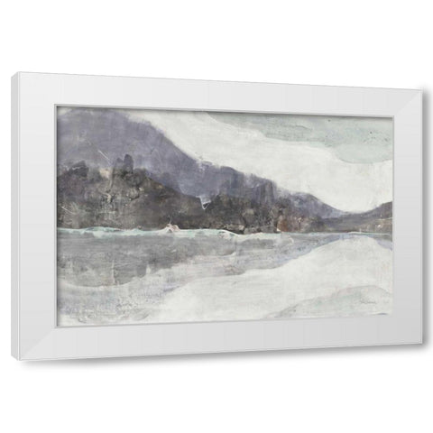 Winter Landscape Neutral Crop White Modern Wood Framed Art Print by Hristova, Albena