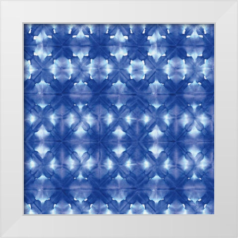 Aquarelle Blue III White Modern Wood Framed Art Print by Green, Nancy
