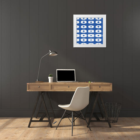 Aquarelle Blue X White Modern Wood Framed Art Print by Green, Nancy