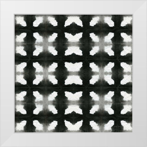 Aquarelle Black and White III White Modern Wood Framed Art Print by Green, Nancy