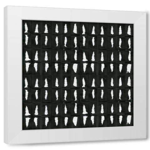 Aquarelle Black and White VI White Modern Wood Framed Art Print by Green, Nancy