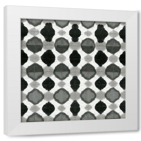 Aquarelle Black and White VIII White Modern Wood Framed Art Print by Green, Nancy