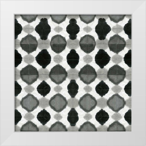 Aquarelle Black and White VIII White Modern Wood Framed Art Print by Green, Nancy