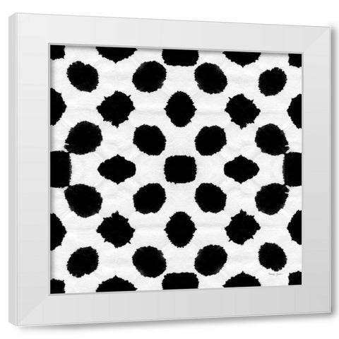 Aquarelle Black and White IX White Modern Wood Framed Art Print by Green, Nancy