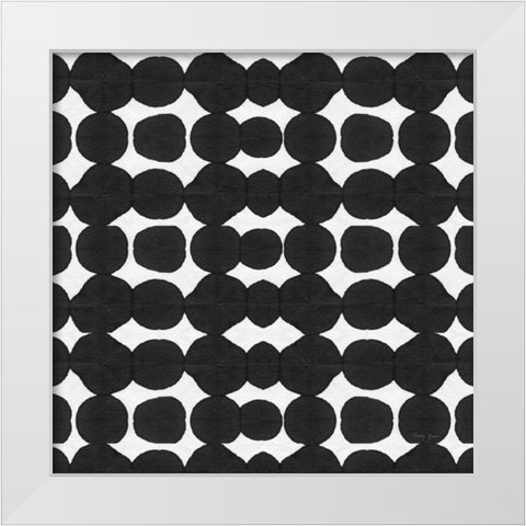 Aquarelle Black and White X White Modern Wood Framed Art Print by Green, Nancy