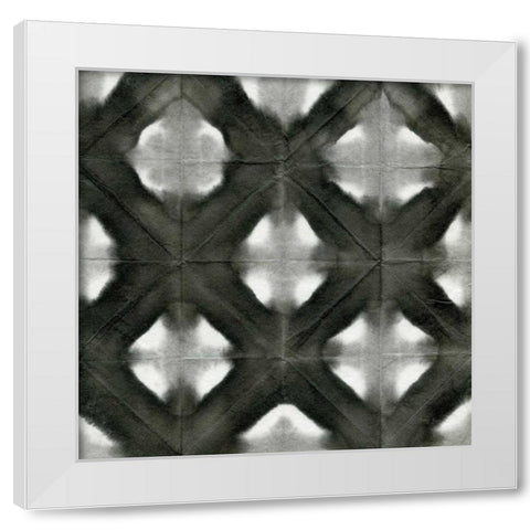 Aquarelle Black and White Square II White Modern Wood Framed Art Print by Green, Nancy