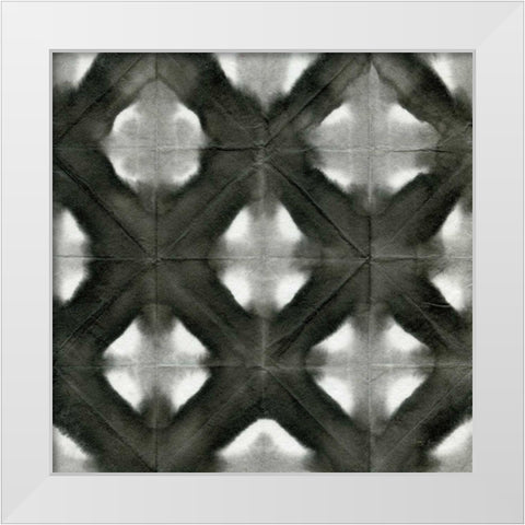 Aquarelle Black and White Square II White Modern Wood Framed Art Print by Green, Nancy