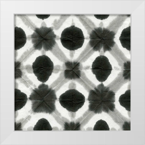 Aquarelle Black and White Square V White Modern Wood Framed Art Print by Green, Nancy