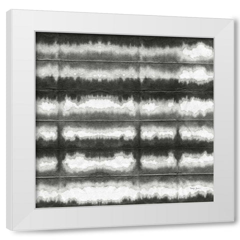 Aquarelle Black and White Square XI White Modern Wood Framed Art Print by Green, Nancy