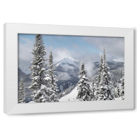 North Cascades in Winter I White Modern Wood Framed Art Print by Majchrowicz, Alan