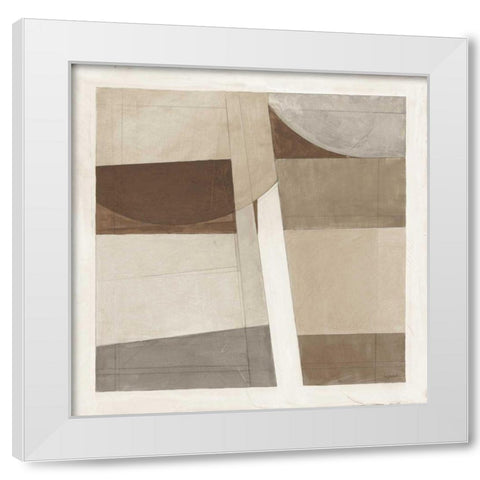 Sunny Side Up Brown White Modern Wood Framed Art Print by Schick, Mike