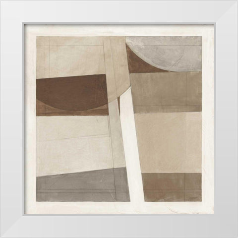 Sunny Side Up Brown White Modern Wood Framed Art Print by Schick, Mike