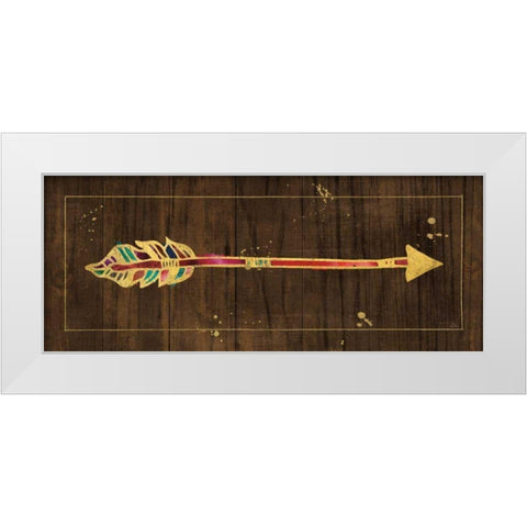 Beautiful Arrows III on Wood No Words White Modern Wood Framed Art Print by Pela Studio