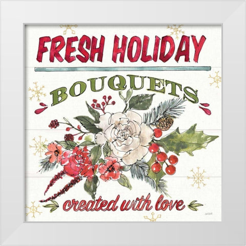 Lighthearted Holiday VII White Modern Wood Framed Art Print by Tavoletti, Anne
