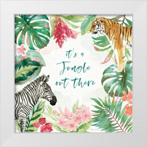From the Jungle II White Modern Wood Framed Art Print by Grove, Beth