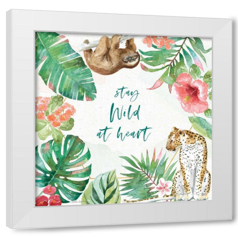 From the Jungle III White Modern Wood Framed Art Print by Grove, Beth