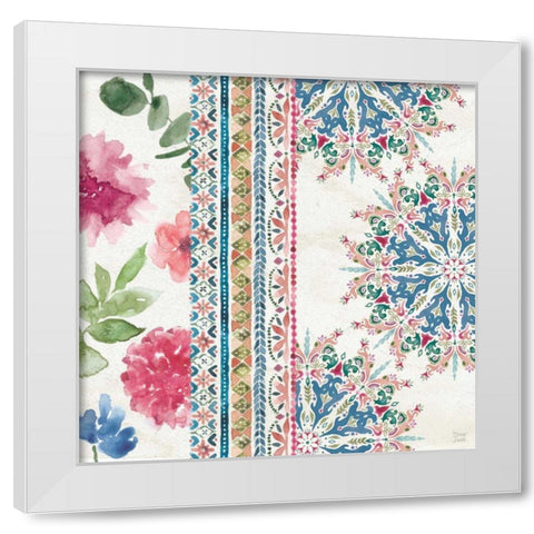 Bohemian Vibes III White Modern Wood Framed Art Print by June, Dina