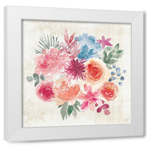 Bohemian Vibes V White Modern Wood Framed Art Print by June, Dina