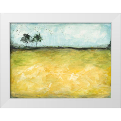 Over the Meadow White Modern Wood Framed Art Print by Prahl, Courtney
