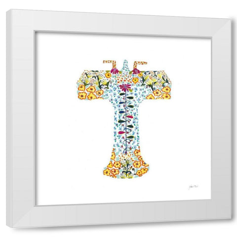 Flower Garden Sink White Modern Wood Framed Art Print by Davis, Joan E.