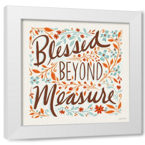 Blessed Beyond Measure I White Modern Wood Framed Art Print by Tavoletti, Anne