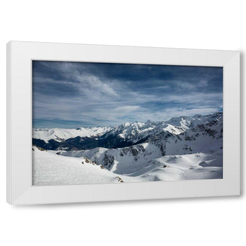 Mountain Cabin White Modern Wood Framed Art Print by Eichman, Andre