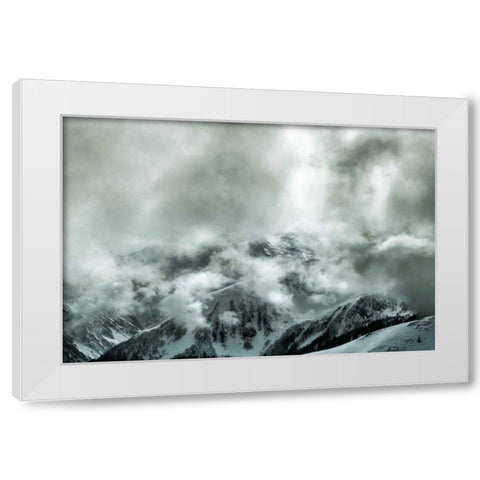 Through the Clouds White Modern Wood Framed Art Print by Eichman, Andre