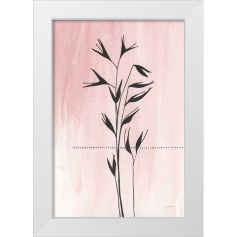 Valentine Blush II White Modern Wood Framed Art Print by Mack, Lynn