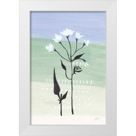 Jasmine Delight I White Modern Wood Framed Art Print by Mack, Lynn