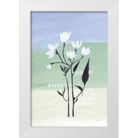 Jasmine Delight II White Modern Wood Framed Art Print by Mack, Lynn