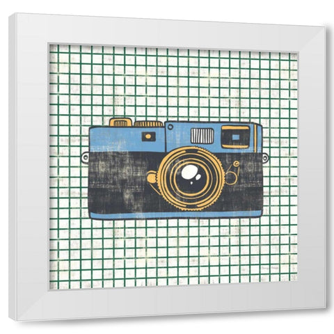 Wanderlust Capture the World No Words White Modern Wood Framed Art Print by Hilsaca, Cleonique