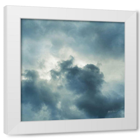 Cloud Circle II Crop Bright White Modern Wood Framed Art Print by Eichman, Andre