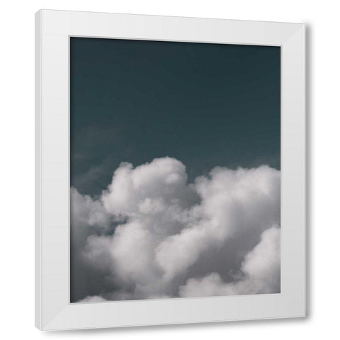 Clouds I Crop II White Modern Wood Framed Art Print by Eichman, Andre
