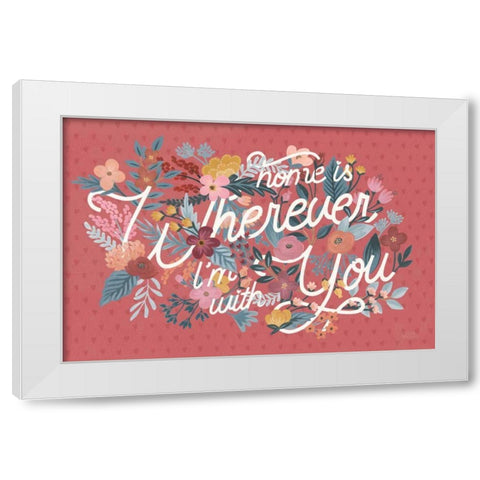 Love Letters I White Modern Wood Framed Art Print by Marshall, Laura