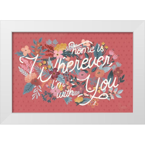 Love Letters I White Modern Wood Framed Art Print by Marshall, Laura