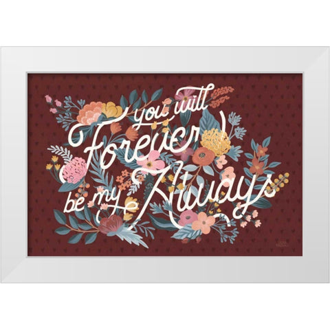 Love Letters II White Modern Wood Framed Art Print by Marshall, Laura