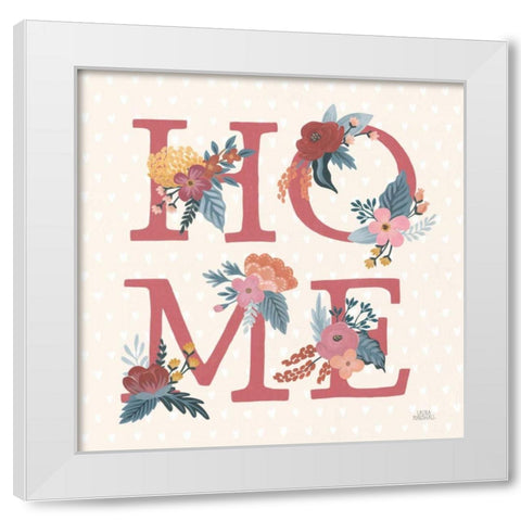 Love Letters IX White Modern Wood Framed Art Print by Marshall, Laura