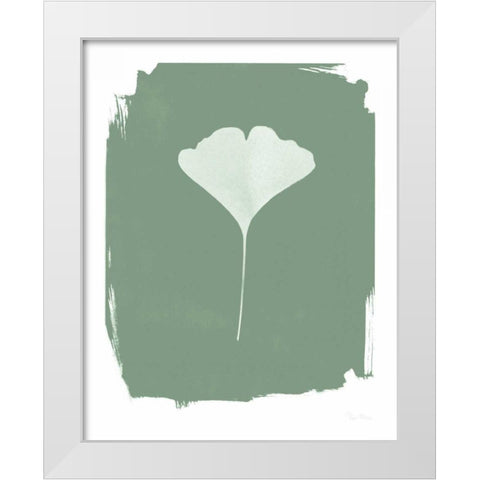 Nature by the Lake Gingko I Green White Modern Wood Framed Art Print by Rhue, Piper